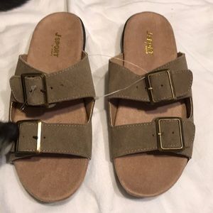 J Sport by Jambu Suede Sandals Sz 7